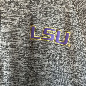 LSU Colosseum Heathered Gray Pullover‎